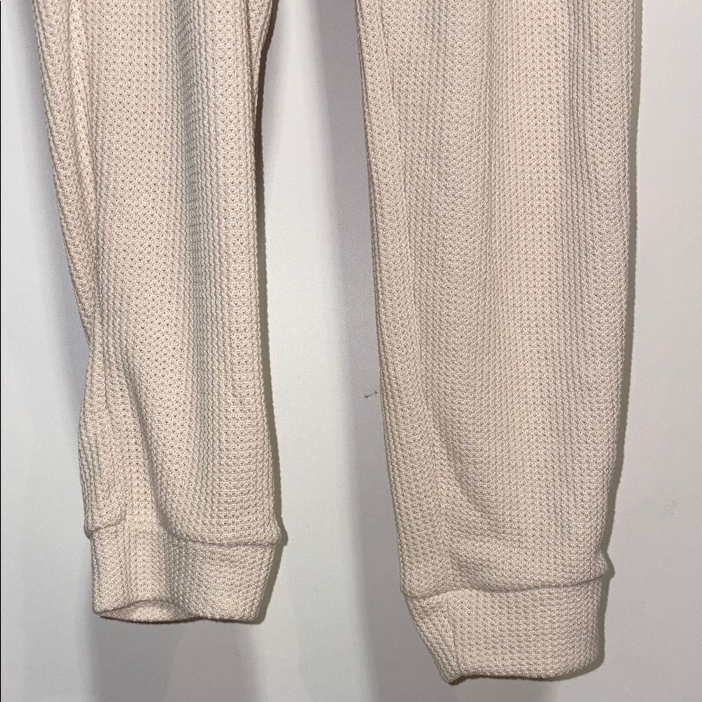 Women's Cream Track Pants - Picture 5 of 9